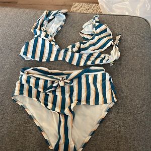 high waisted gianni bini bikini swimsuit